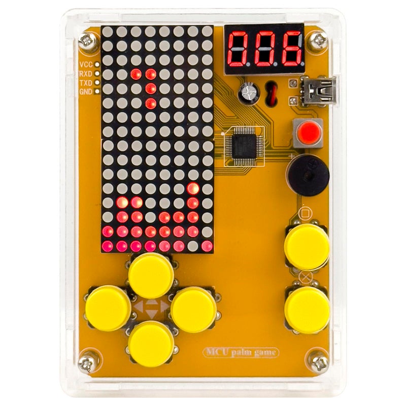 Etoput DIY Soldering Project Game Kit Retro Classic Electronic Soldering Kit with 5 Retro Classic Games and Acrylic Case, Idea for STEM High School Family Education Friends by Etoput - Image 1